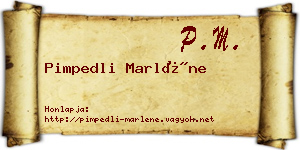 Pimpedli Marléne névjegykártya